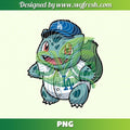 Bulbasaur LA Baseball Dodgers PNG, Los Angeles Dodgers Pokemon Bulbasaur PNG