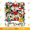 Retro Mickey And Friends Christmas SVG PNG, Vintage Disney Friends Christmas 2024 SVG PNG